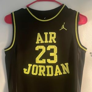 Air Jordan jersey 23,color/electric green,size/L